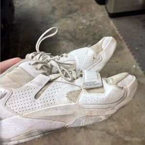 Jordan Athletic Shoes in White and Tan